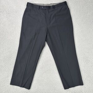 Caravelli Super 140s Kelly OP Dress Pants Men 40x28 Navy Blue Merino Wool Lined